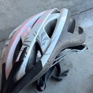Stylish Gray and Pink Women's Helmet